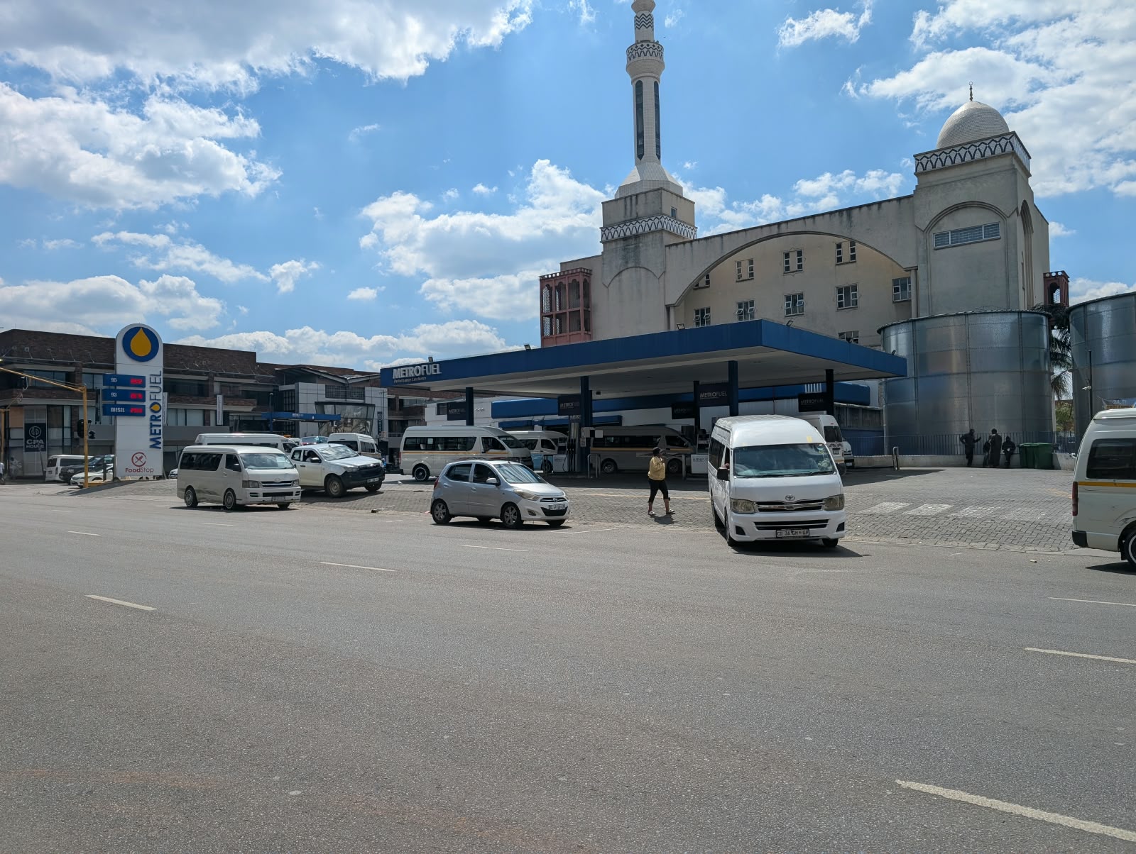 Metro Fuel petrol station across from venue entrance
